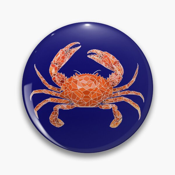 Item preview, Geometric Crab (white outlining) designed and sold by LILINIC.