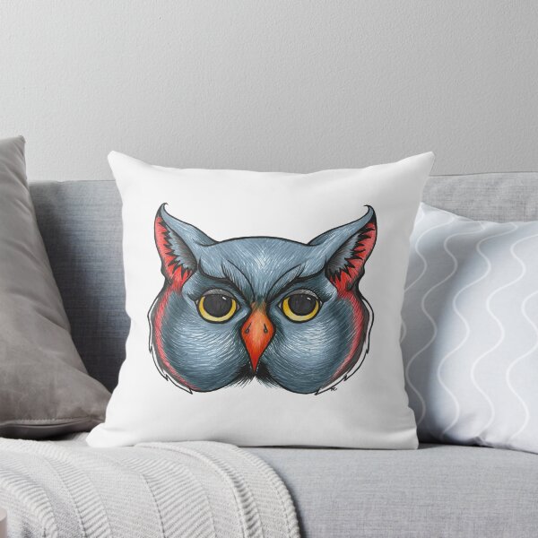 Item preview, Retro Halloween Owl Face designed and sold by The White Bat.