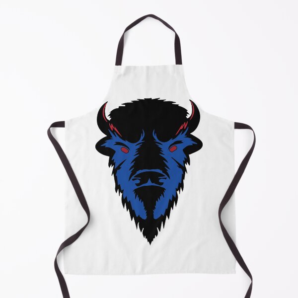 Item preview, Buffalo head with Buffalo Bills team colors designed and sold by TayStraws.