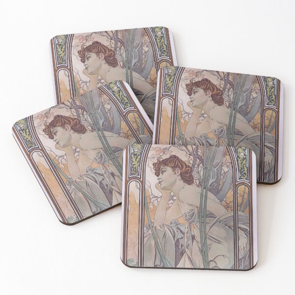 Item preview, The Times of the Day, Evening Contemplation - Alphonse Mucha - 1899 designed and sold by CJET.