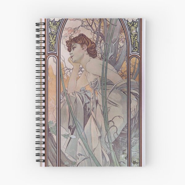 Item preview, The Times of the Day, Evening Contemplation - Alphonse Mucha - 1899 designed and sold by CJET.