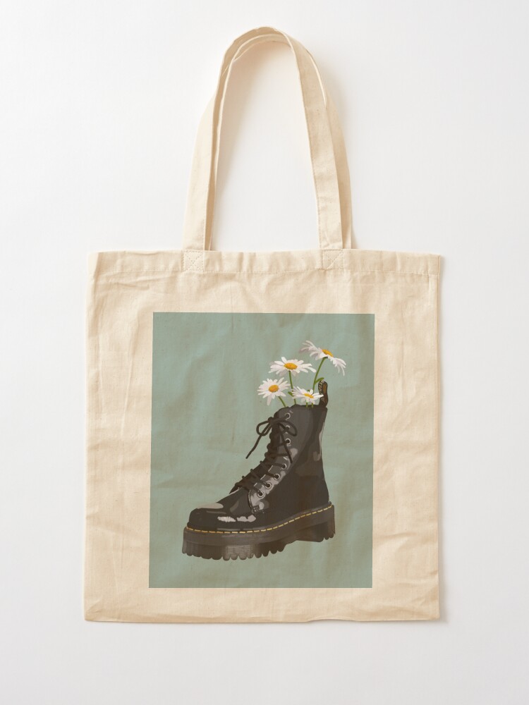Dr. Martens boot with flowers