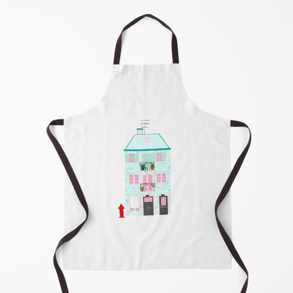 Item preview, Teal and pink house designed and sold by cozyfuncreation.