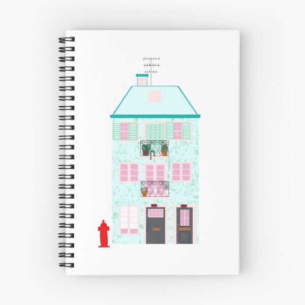 Item preview, Teal and pink house designed and sold by cozyfuncreation.