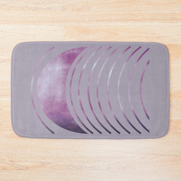Item preview, Purple Abstract Geometric Moon designed and sold by Mirushy.