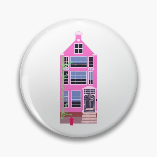 Item preview, Bright pink house designed and sold by cozyfuncreation.