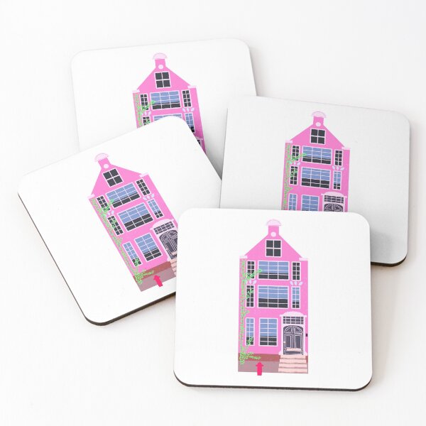 Item preview, Bright pink house designed and sold by cozyfuncreation.
