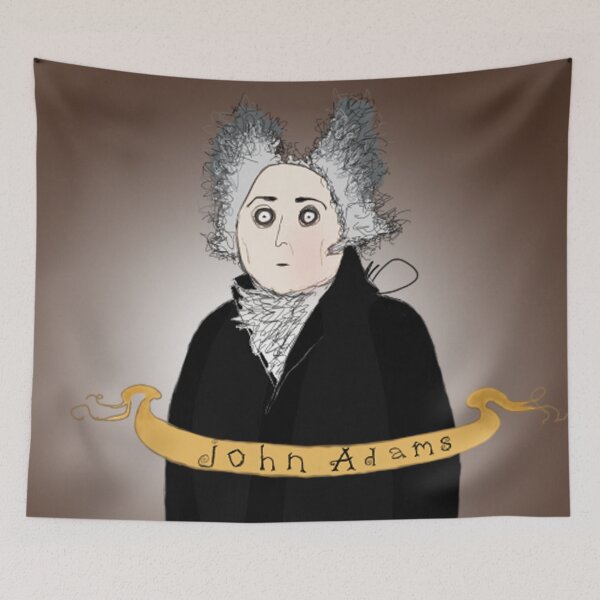Artikelvorschau, John Adams im Tim Burton-Stil entworfen und verkauft von ACH-Designs.