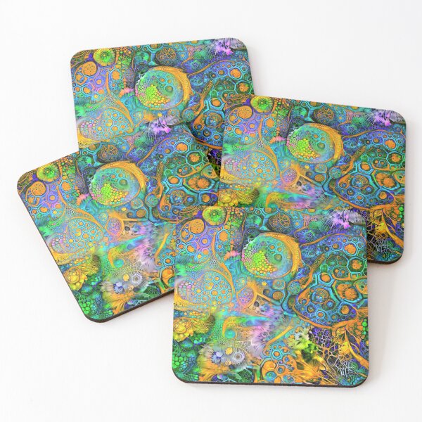 Item preview, Deepdream floral fractalize space abstraction designed and sold by blackhalt.
