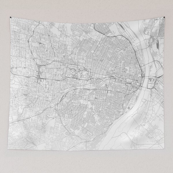 Item preview, St Louis Map, Art Print By LandSartprints designed and sold by LandSartprints.