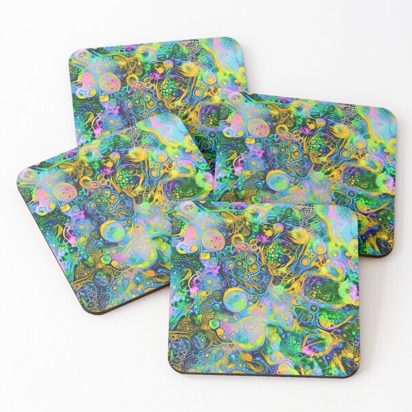 Item preview, Deepdream floral fractalize space abstraction designed and sold by blackhalt.