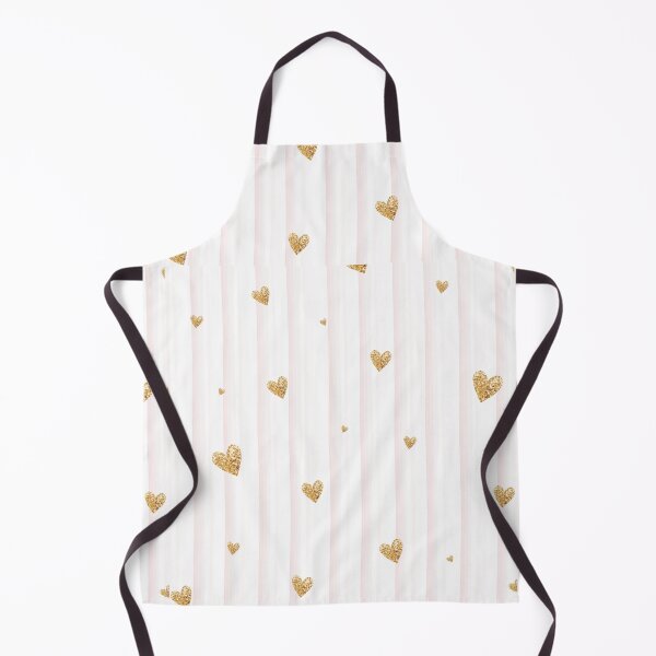 Item preview, Gold Hearts and Pink Stripss designed and sold by ShopLush.