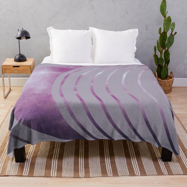 Item preview, Purple Abstract Geometric Moon designed and sold by Mirushy.