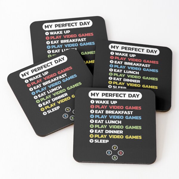 Item preview, My Perfect Day Video Games Cool Gamers XB Funny designed and sold by BunnyPrinceDegn.