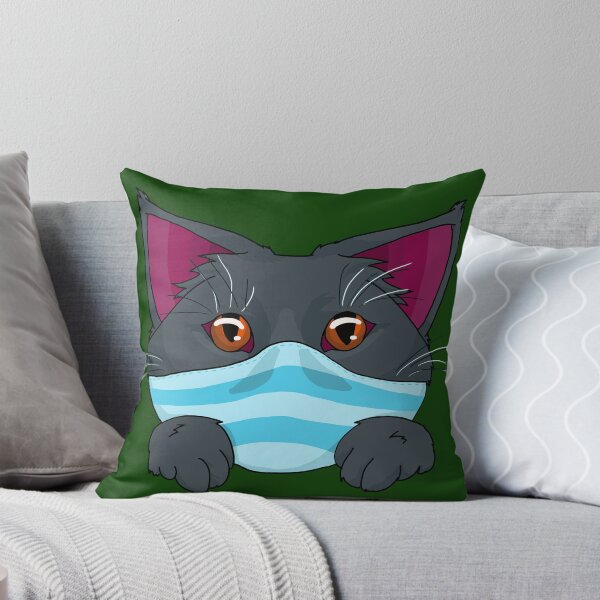 Item preview, Masked Cat- grey designed and sold by SarahViiyaArt.