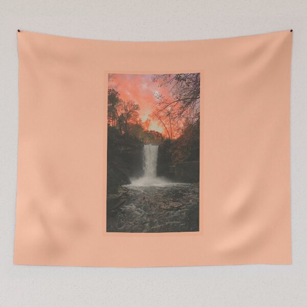 Item preview, Mystical Waterfall at Sunset designed and sold by missmermaid1990.