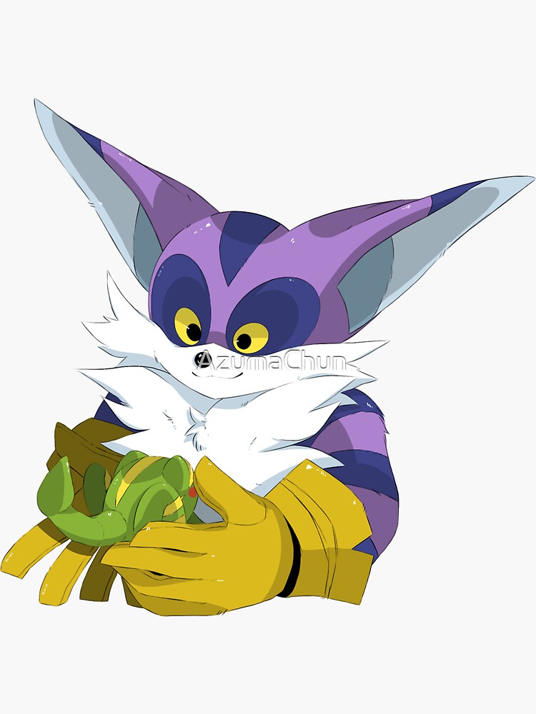 Pegatina «Sonic the hedgehog Big the Cat and Froggy» de AzumaChun