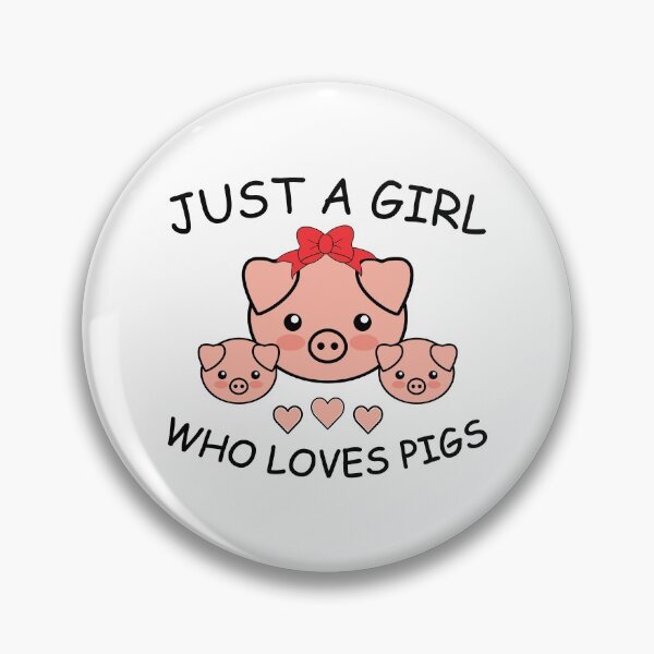 Item preview, Just a Girl Who Loves Pigs, Cute Pigs designed and sold by B3N-arts.