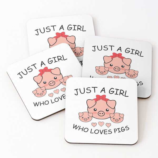 Item preview, Just a Girl Who Loves Pigs, Cute Pigs designed and sold by B3N-arts.