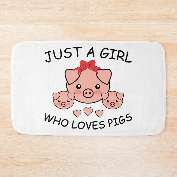 Item preview, Just a Girl Who Loves Pigs, Cute Pigs designed and sold by B3N-arts.