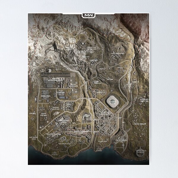 Item preview, Warzone Map designed and sold by rayjogreen.