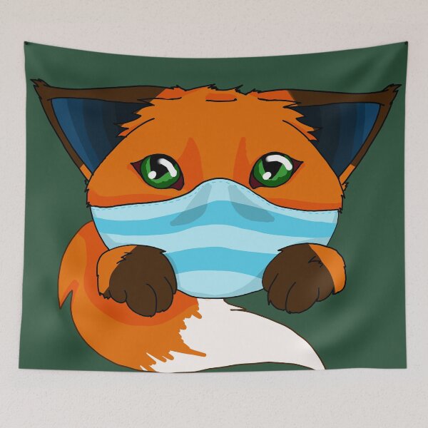 Item preview, Masked Fox designed and sold by SarahViiyaArt.