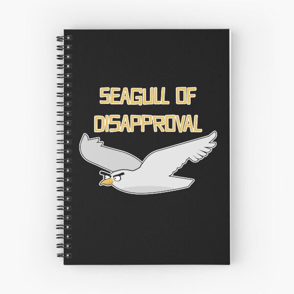 Item preview, Seagull Of Disapproval Funny Bird Pun designed and sold by TheButtonCrew.