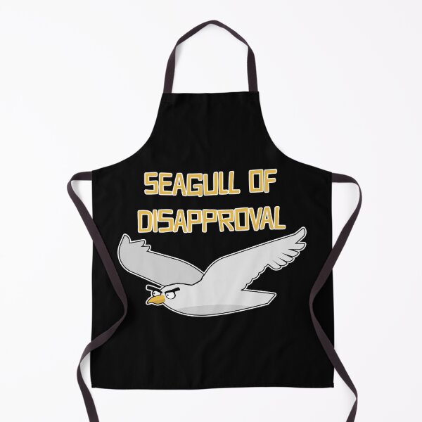 Item preview, Seagull Of Disapproval Funny Bird Pun designed and sold by TheButtonCrew.