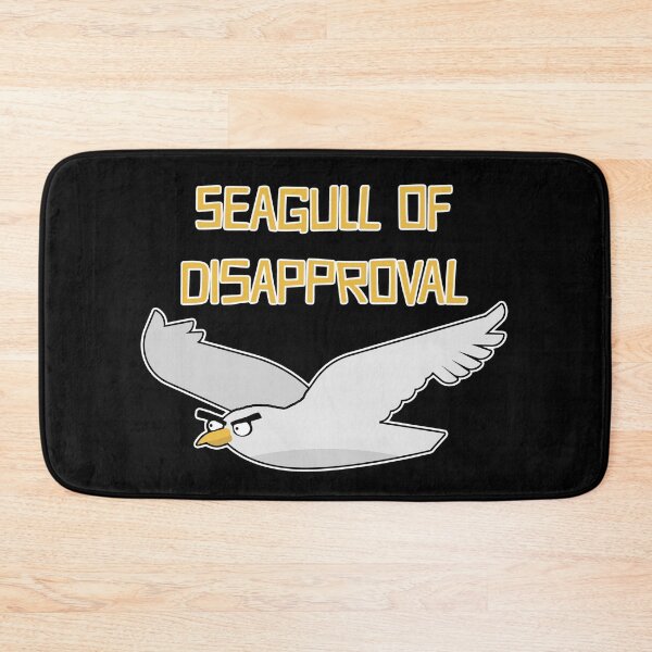 Item preview, Seagull Of Disapproval Funny Bird Pun designed and sold by TheButtonCrew.