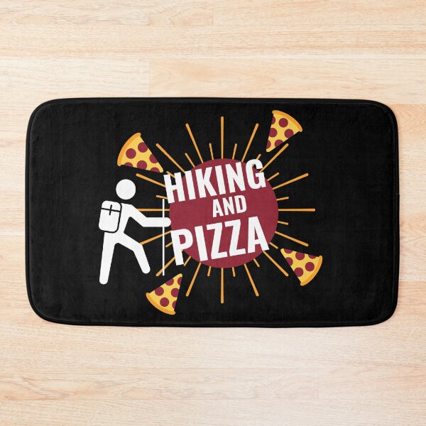 Item preview, Hiking and Pizza Lovers designed and sold by WarmlyGreetings.