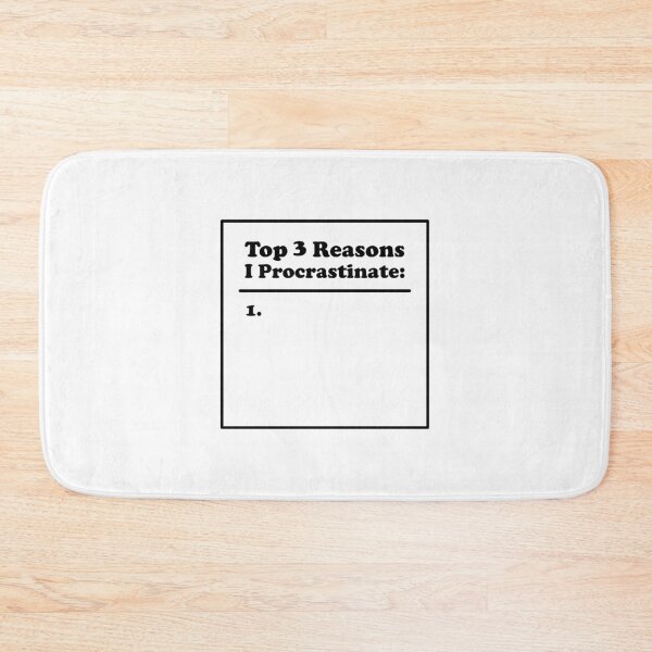 Item preview, Procrastinator's List - Sarcastic Humor - Funny designed and sold by DesignByLeo.