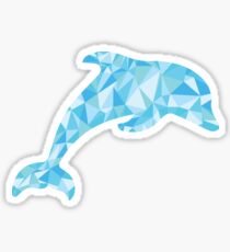 Low-Poly-Delphin-Kunst Sticker