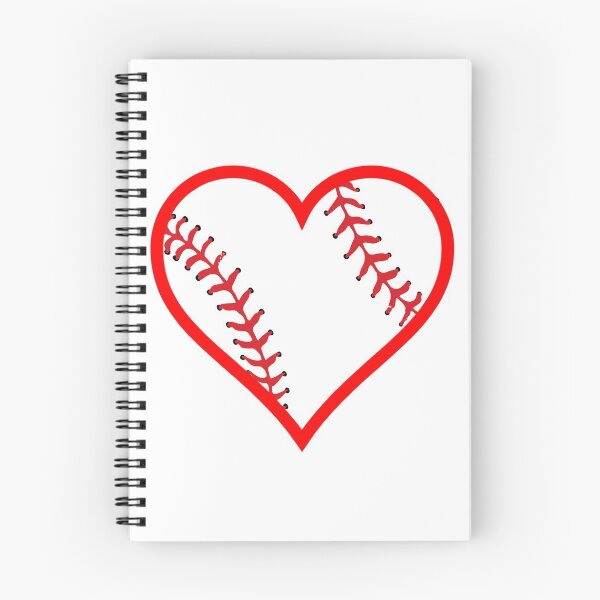 Item preview, Baseball Shaped Heart For Love of the National Past Time designed and sold by AliCatOriginals.