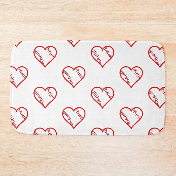 Item preview, Baseball Shaped Heart For Love of the National Past Time designed and sold by AliCatOriginals.