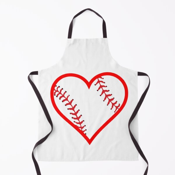Item preview, Baseball Shaped Heart For Love of the National Past Time designed and sold by AliCatOriginals.