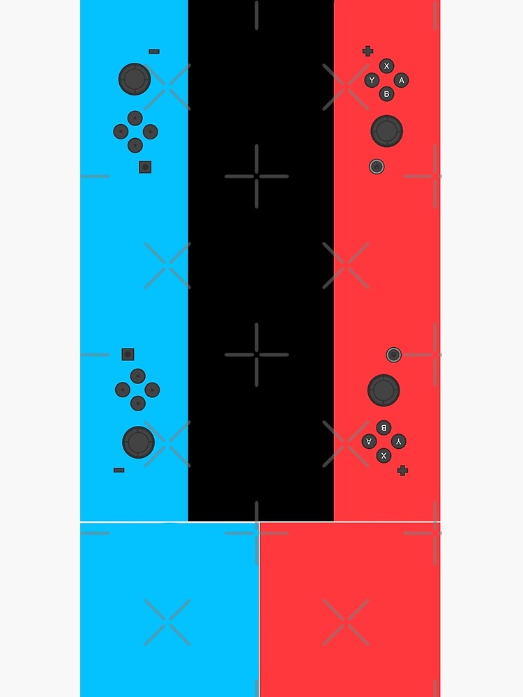 Nintendo Switch Blue Red Gamer Design by strangebird2014