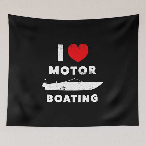Item preview, I love Motor Boating Motorboat Fan Gift designed and sold by bostons2001.