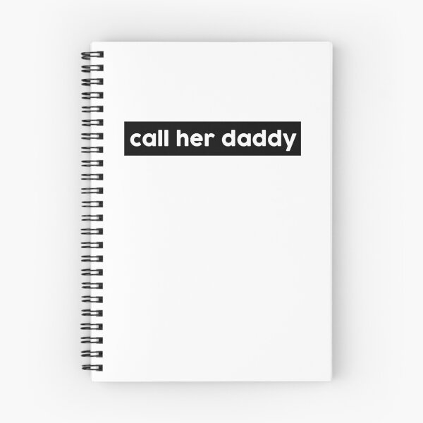 Item preview, call her daddy block sticker // black designed and sold by scribblesbysar.