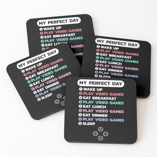 Item preview, My Perfect Day Video Games Cool Gamers PS Funny designed and sold by BunnyPrinceDegn.