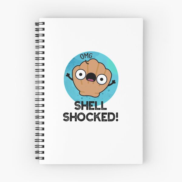 Item preview, Shell Shocked Funny Seashell Puns  designed and sold by punnybone.