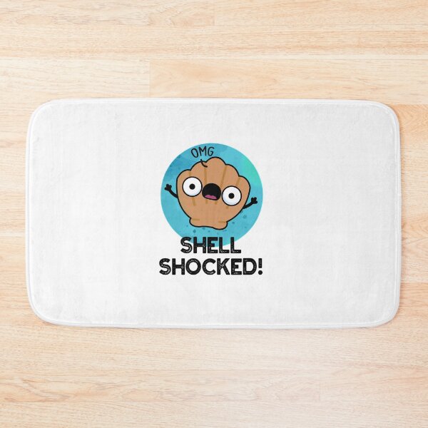Item preview, Shell Shocked Funny Seashell Puns  designed and sold by punnybone.