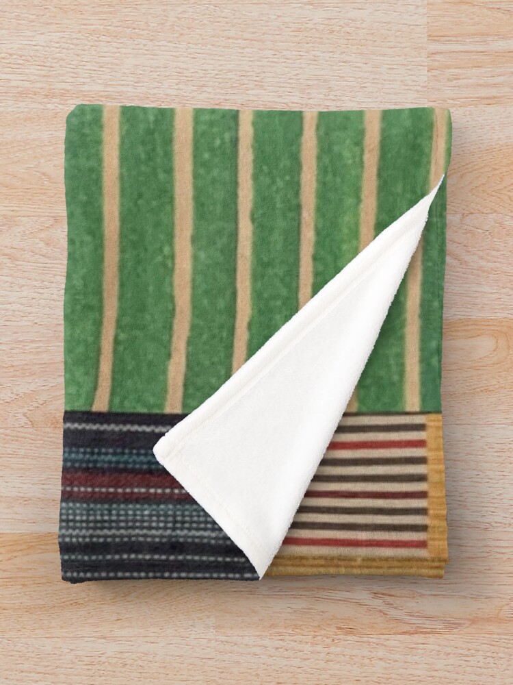 Alternate view of Paper Collage Pattern1 Throw Blanket