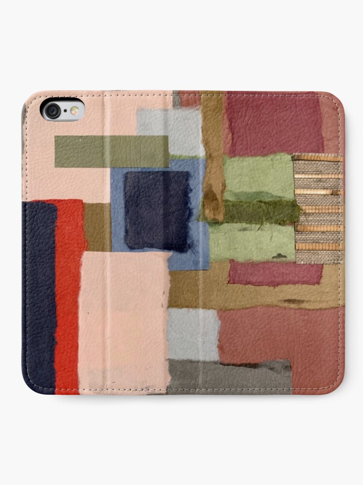 Alternate view of Paper Collage Pattern6 iPhone Wallet