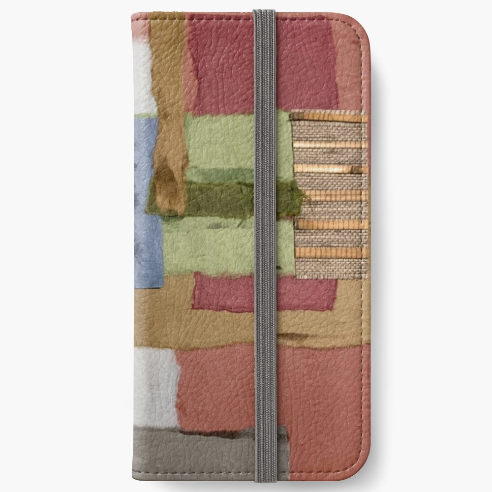 Paper Collage Pattern6 iPhone Wallet