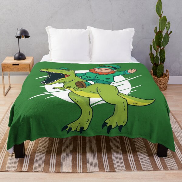 Item preview, Leprechaun Riding T-Rex | Leprechaun Riding Dinosaur designed and sold by SLAG-Creative.