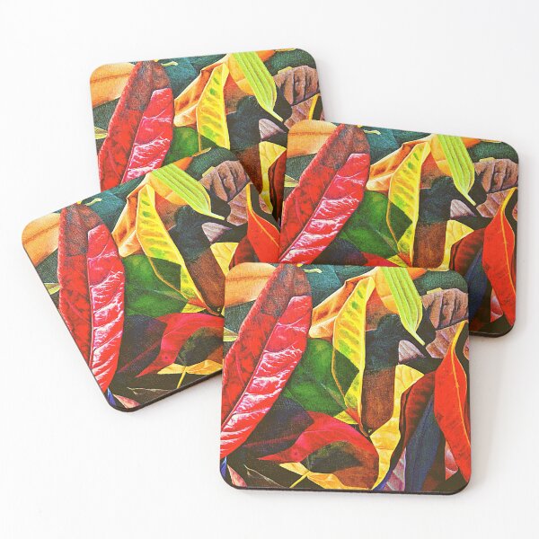 Item preview, leaf pattern abstract colors designed and sold by cutecrazytshirt.