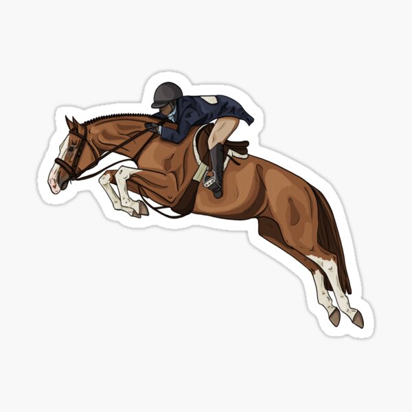 Item preview, Hunter Chestnut Over Fences with Full Chrome designed and sold by Practically Simple Studios.