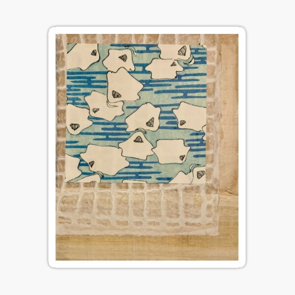 Paper Collage Pattern8 Sticker
