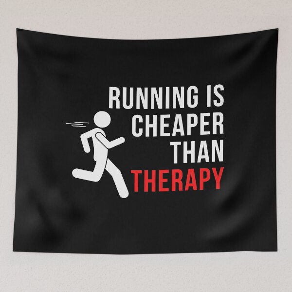 Item preview, Running Is Cheaper Than Therapy designed and sold by WarmlyGreetings.