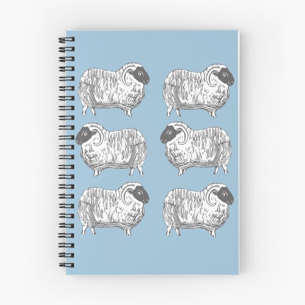 Item preview, Sheep Powder Blue Pattern designed and sold by Abigail Davidson.
